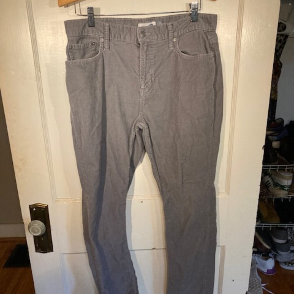 Old Navy Gray Skinny Corduroy Pants